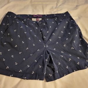 Gloria Vanderbilt Navy anchor ⚓ shorts